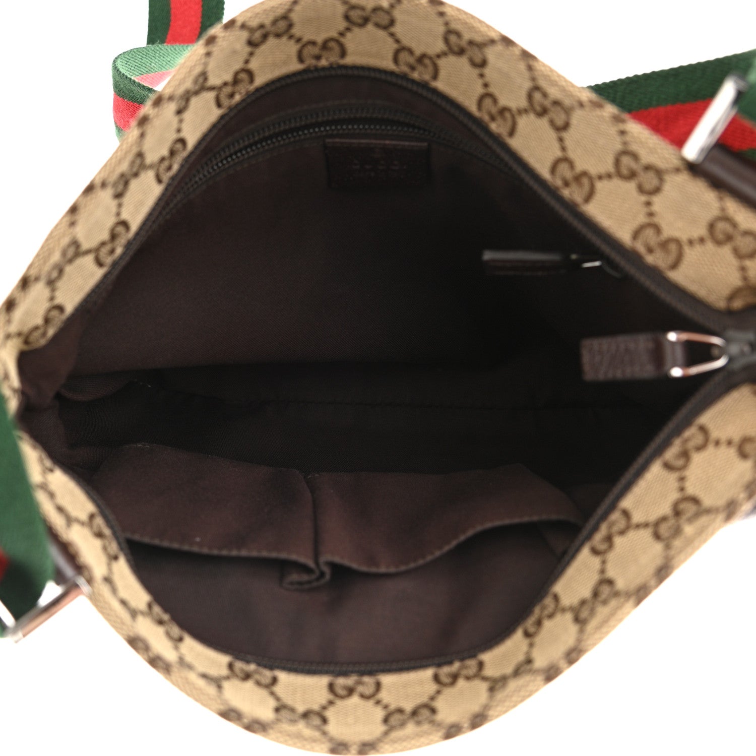Gucci Monogram Signature Web Small Messenger Brown 5 of 10