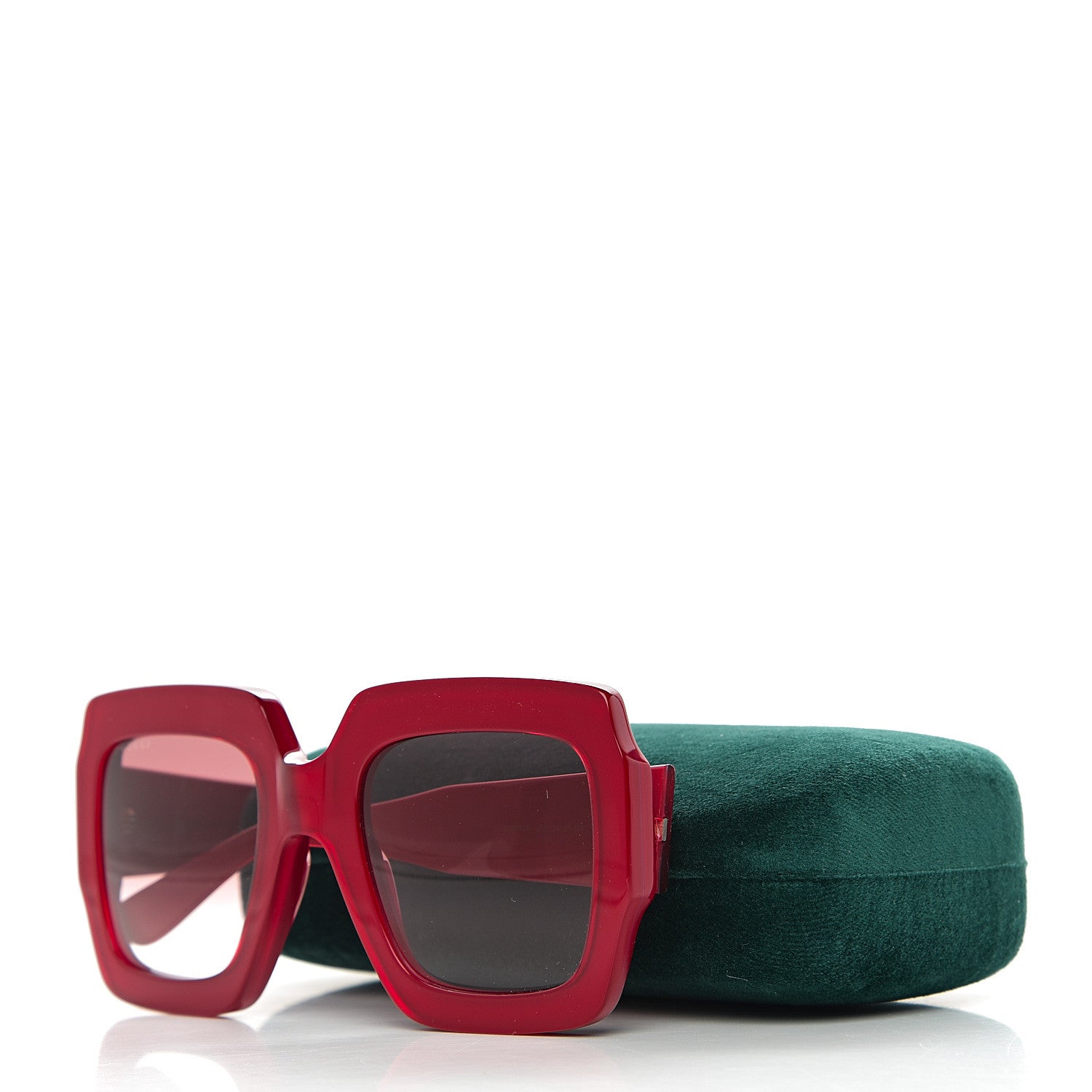 Gucci Square Web Frame GG0178S Sunglasses Red 8 of 8