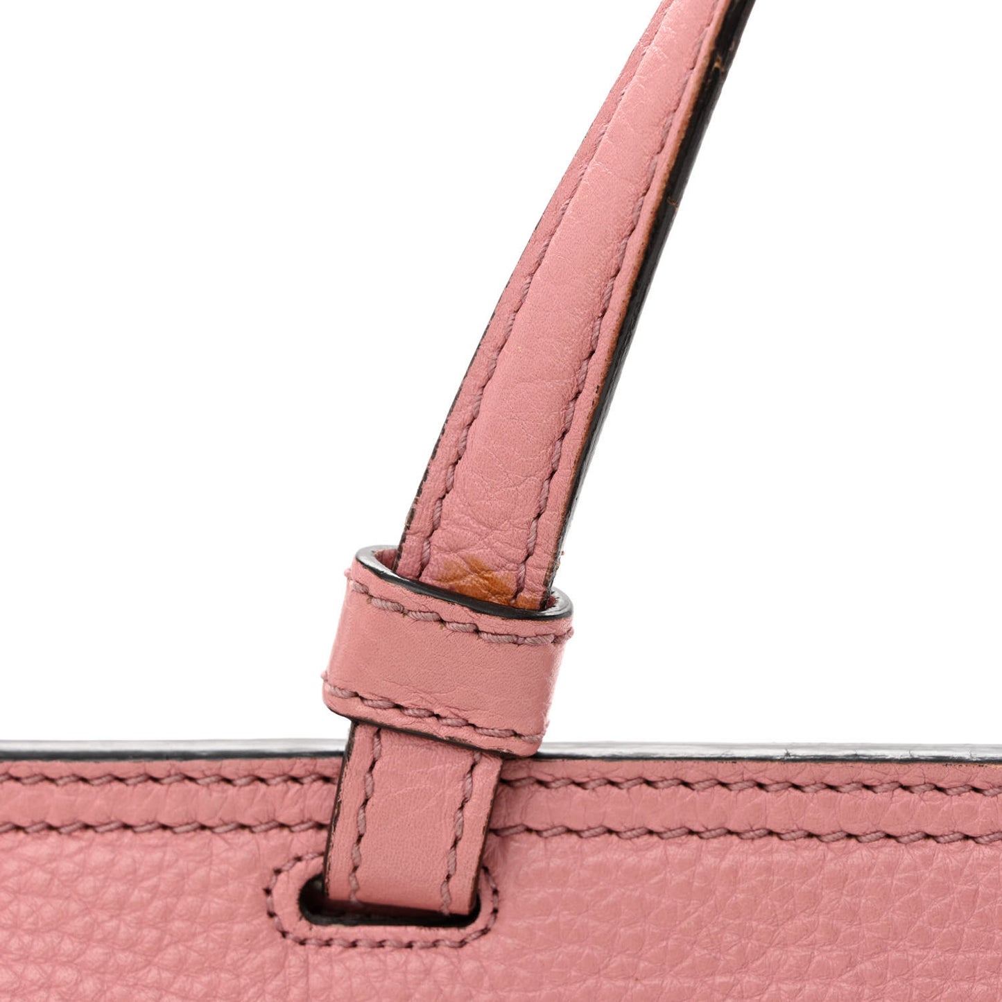Cellarius Calfskin Small Bamboo Daily Top Handle Bag Carmine Rose