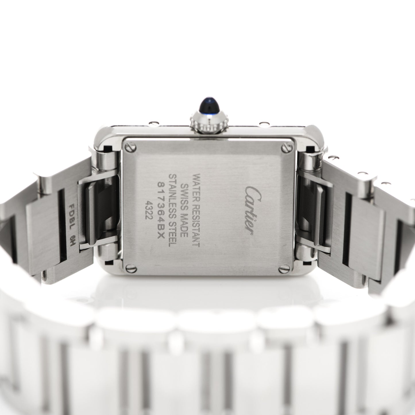 Stainless Steel 22mm Tank Must Quartz Watch