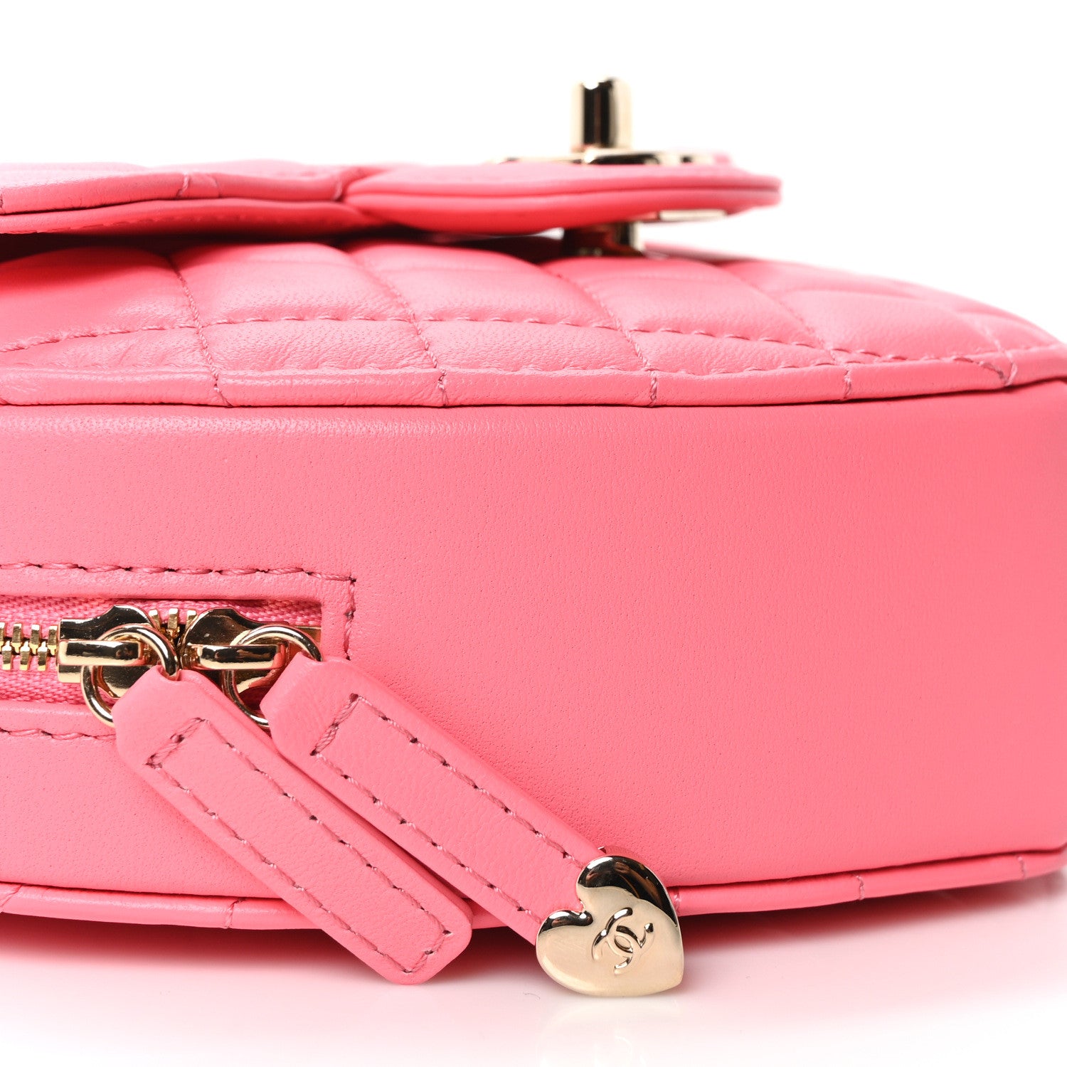Chanel Lambskin Quilted CC In Love Heart Bag Pink 9 of 10