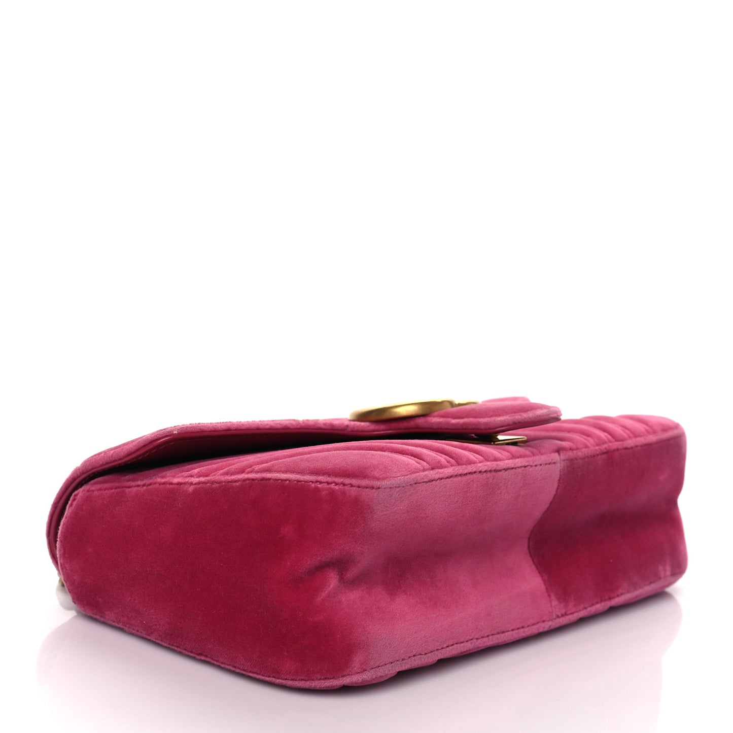 Velvet Matelasse Small GG Marmont Shoulder Bag Light Raspberry Rose