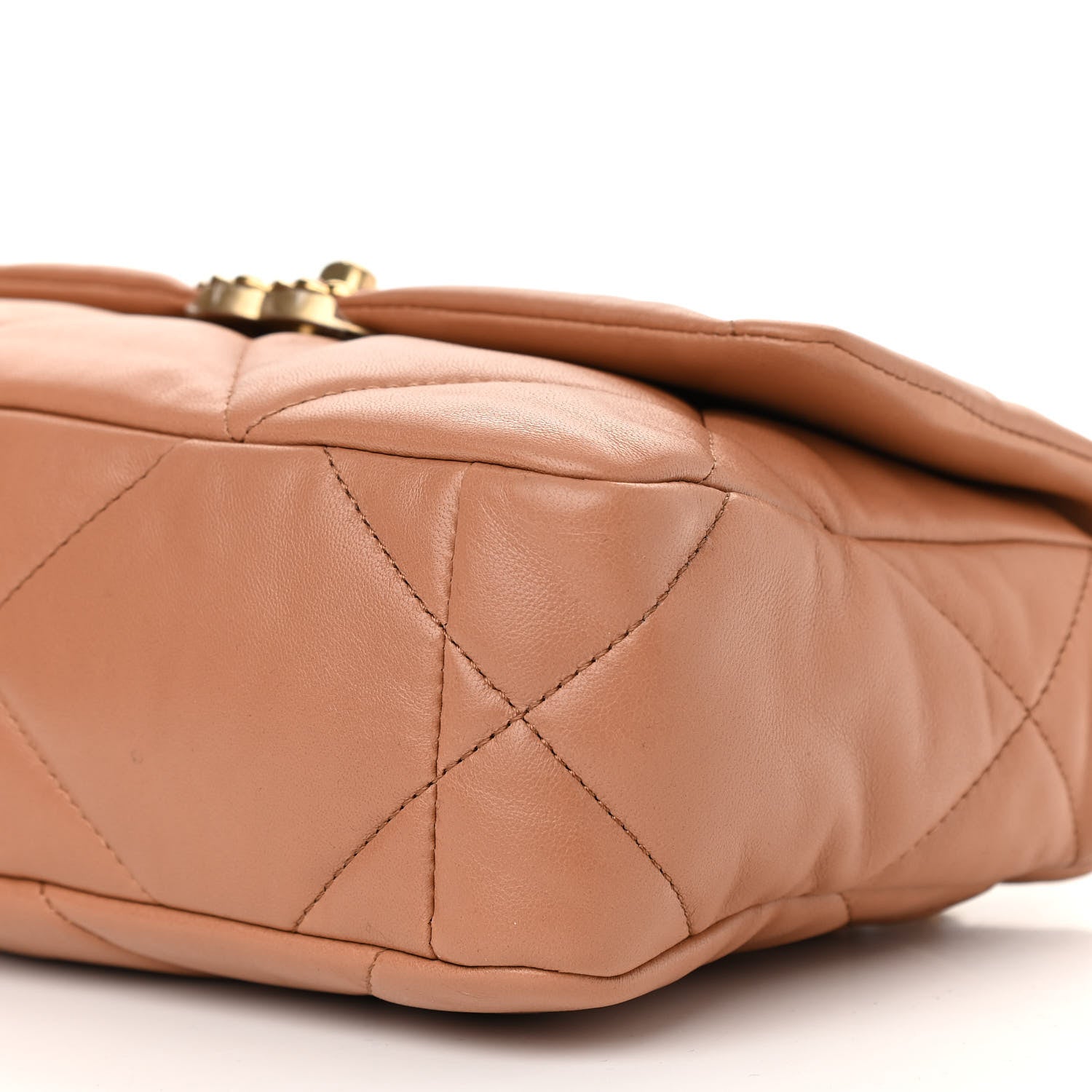 Chanel Lambskin Quilted Medium Chanel 19 Flap Brown 10 of 10