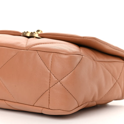 Chanel Lambskin Quilted Medium Chanel 19 Flap Brown 10 of 10