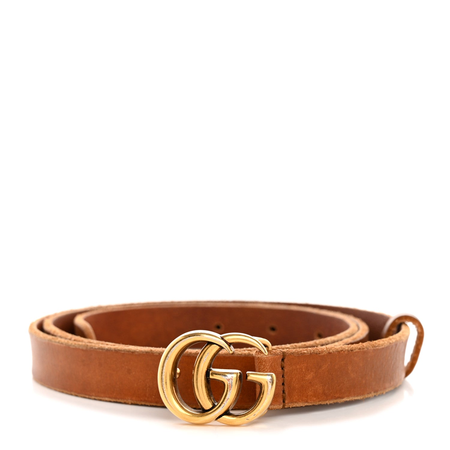 Gucci Faded Calfskin Double G 20mm Belt 95 38 Cuir 1 of 7