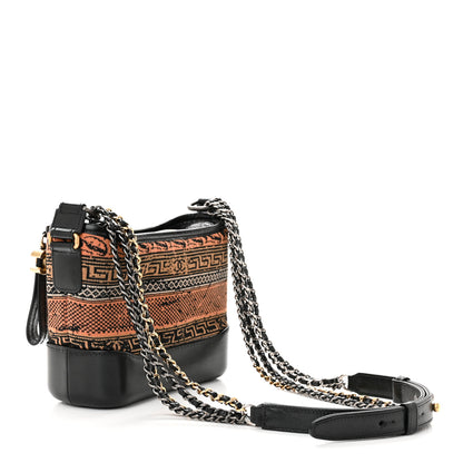 Chanel Knit Calfskin Small Gabrielle Hobo Black Multicolor 3 of 11
