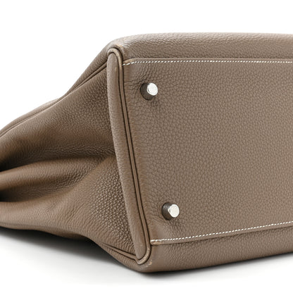 Hermes Togo Kelly Retourne 40 Etoupe 9 of 15