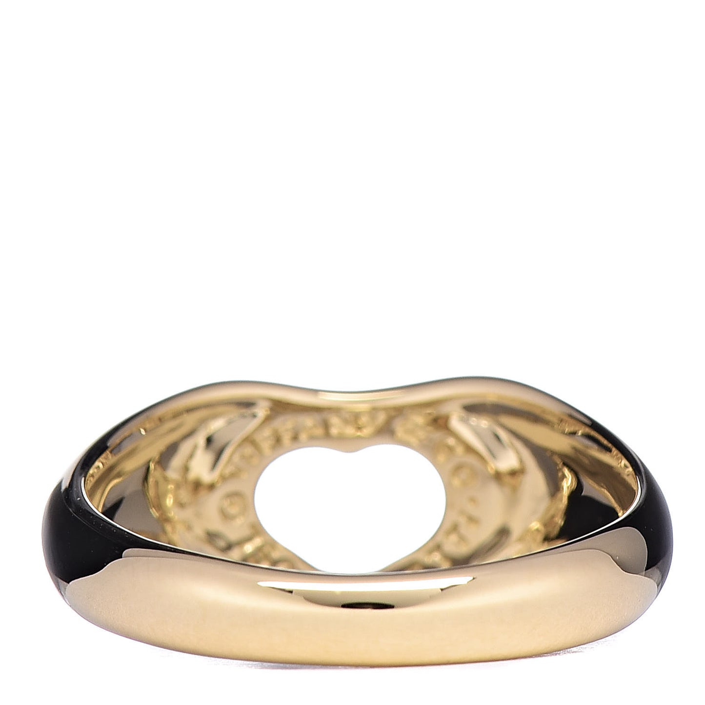 18K Yellow Gold Elsa Peretti Open Heart Ring 49 4.75