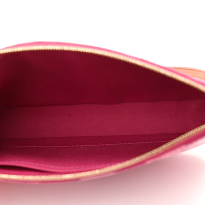 Louis Vuitton Vernis Ikat Pochette Accessories NM Rose Indien 5 of 9