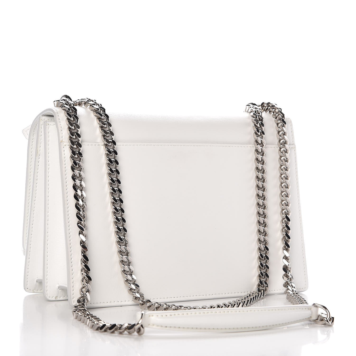 Saint Laurent Calfskin Medium Monogram Sunset Dove White 3 of 11