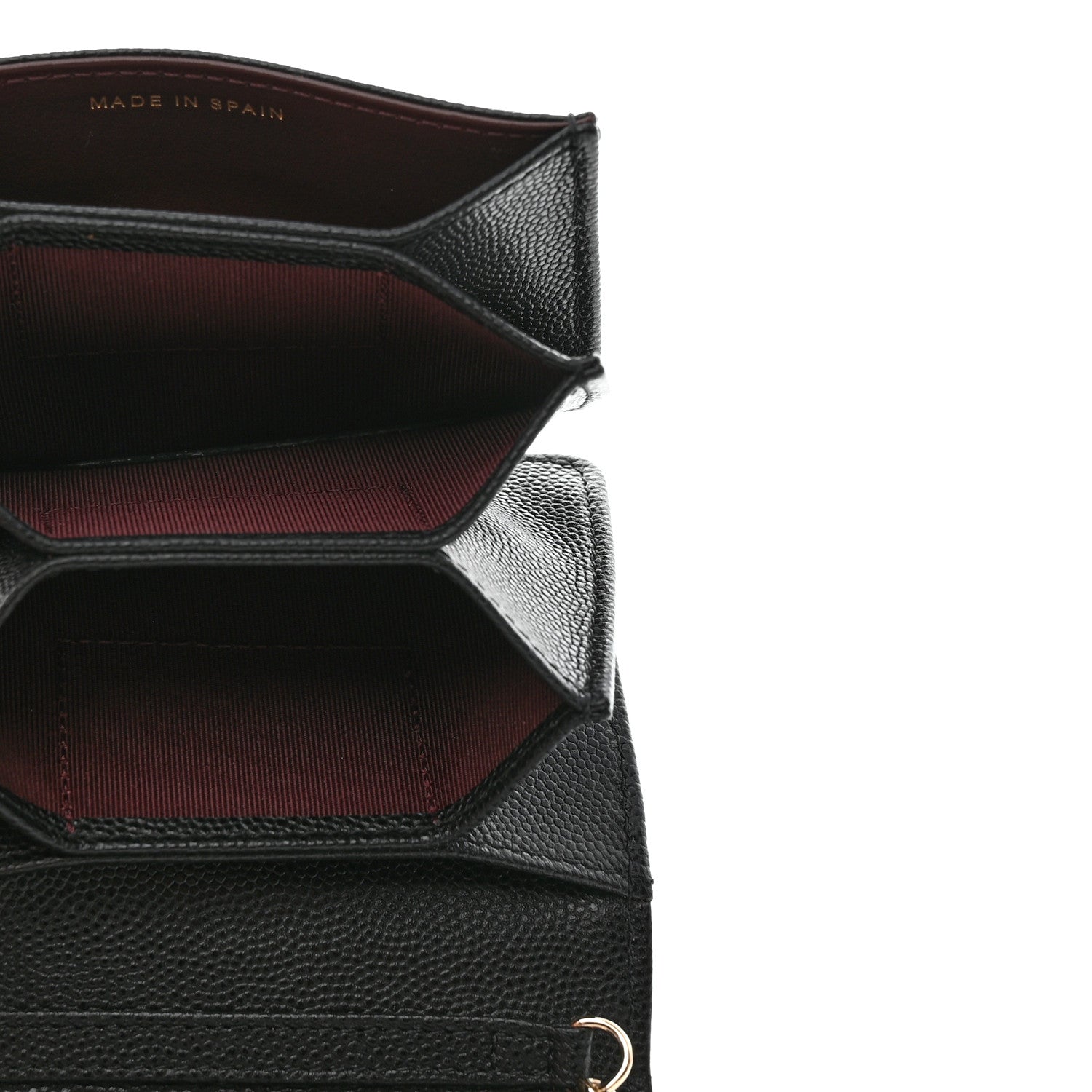 Chanel Caviar Quilted Flap Card Holder On Chain Black 5 of 9