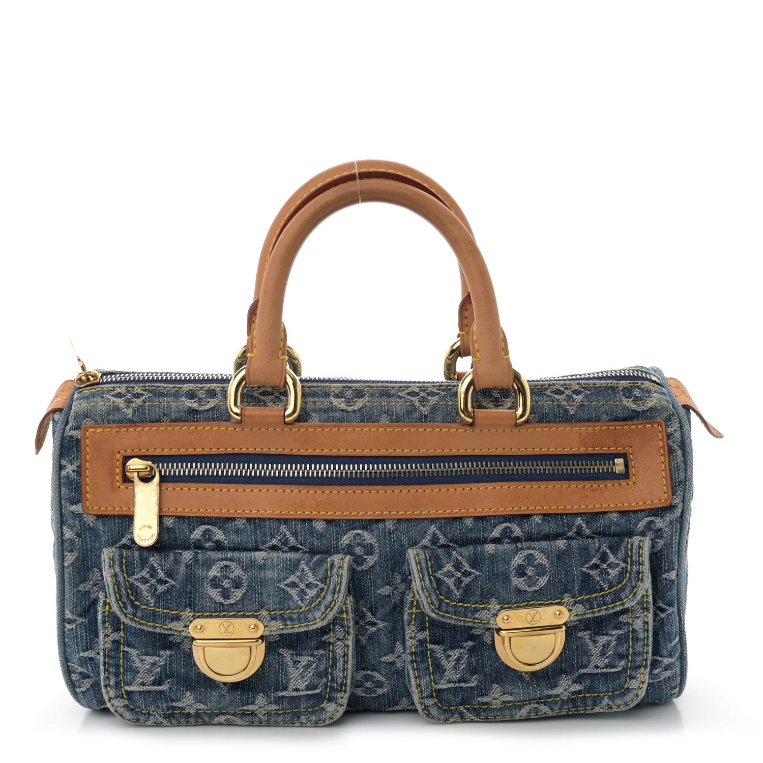 Louis Vuitton Monogram Denim Neo Speedy Blue 1 of 10