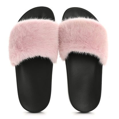 Givenchy Mink Rubber Slide Sandals 38 Rose Poudre 2 of 8