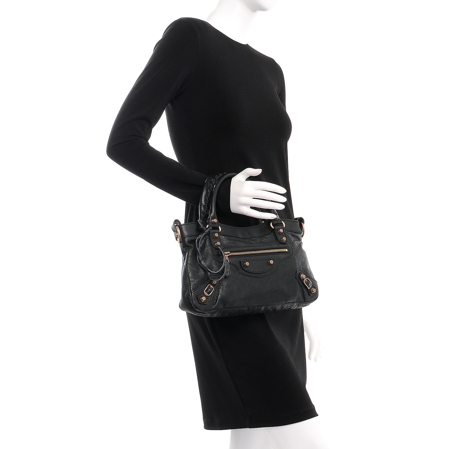 Balenciaga Agneau Giant 12 Rose Gold Hardware First Black 3 of 8