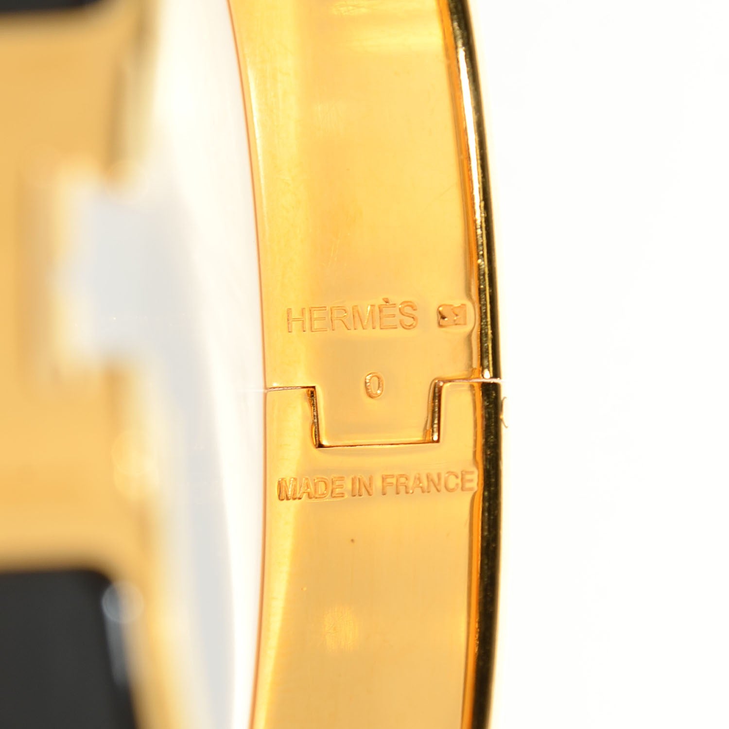 Hermes Enamel Narrow Clic Clac H Bracelet GM Black 4 of 6