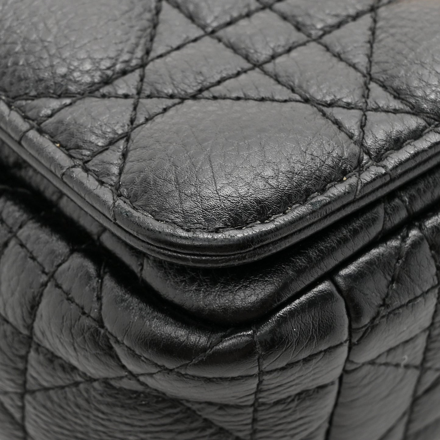 Calfskin Cannage Small Caro Bag Black