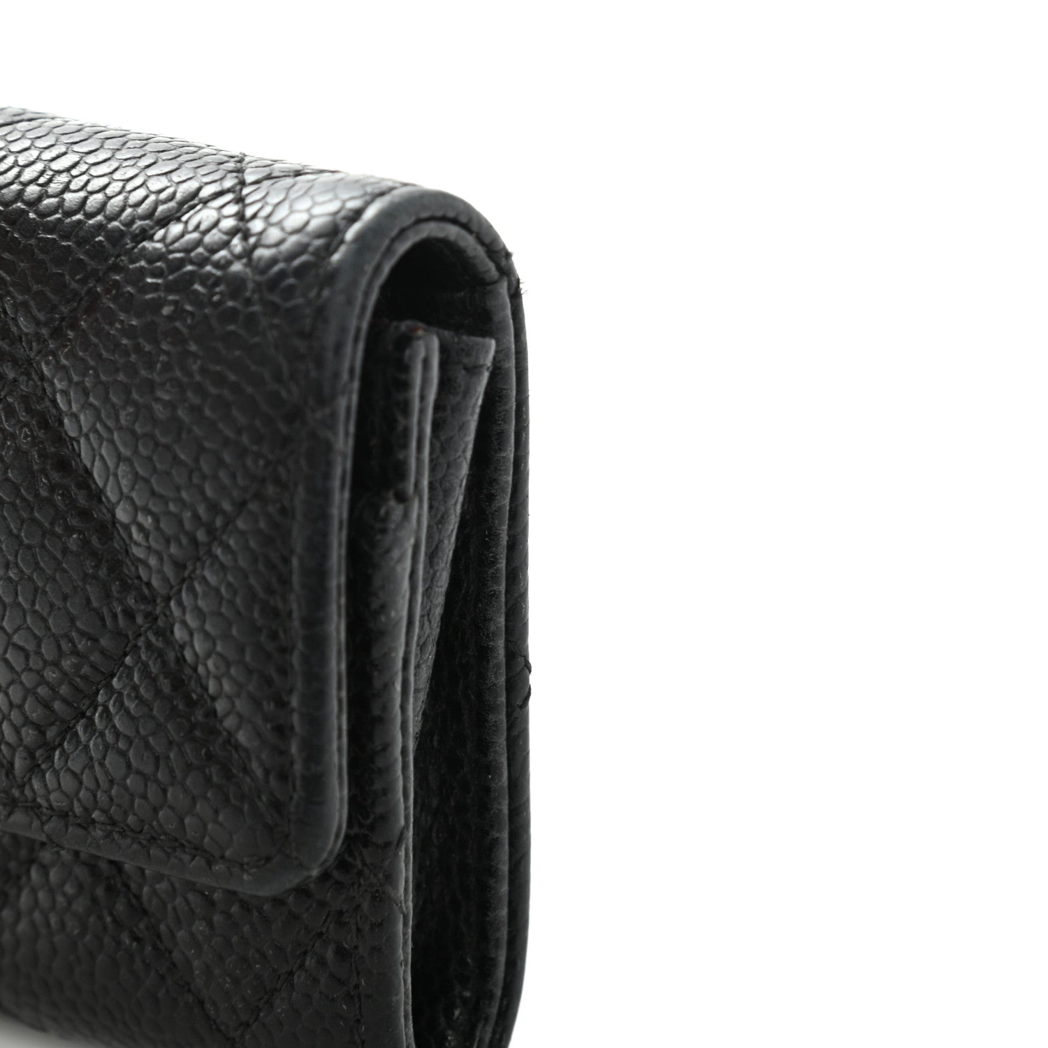 Chanel Caviar Quilted Flap Card Holder Black 15 of 17