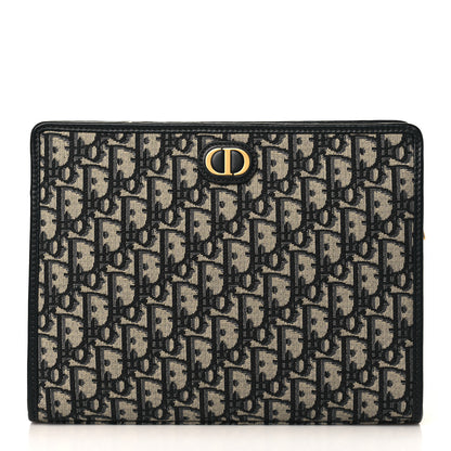 Christian Dior Oblique 30 Montaigne Pouch Blue 1 of 10