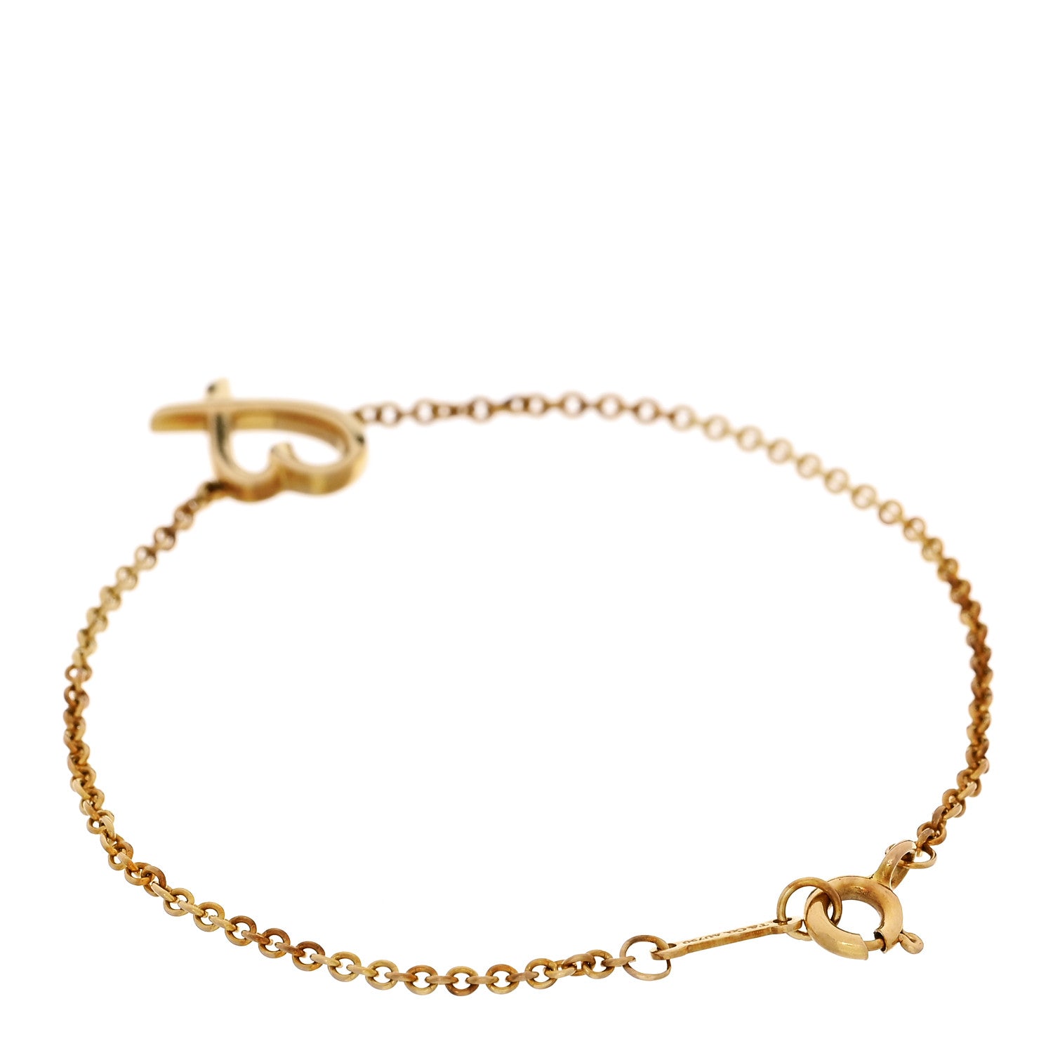 Tiffany 18K Yellow Gold Paloma Picasso Loving Heart Bracelet 2 of 5