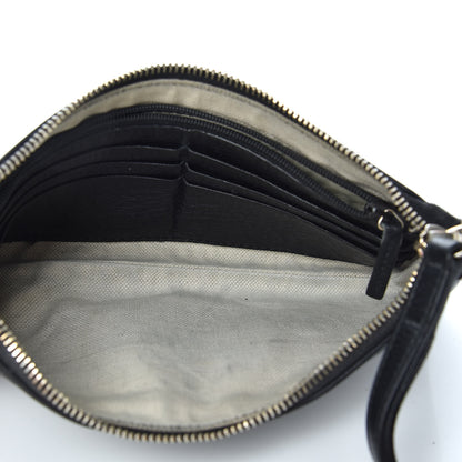 Gucci Pebbled Calfskin Soho Wristlet Black 5 of 5