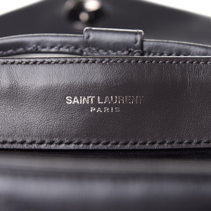 Saint Laurent Calfskin Y Quilted Monogram Medium Loulou Backpack Asphalt 9 of 11