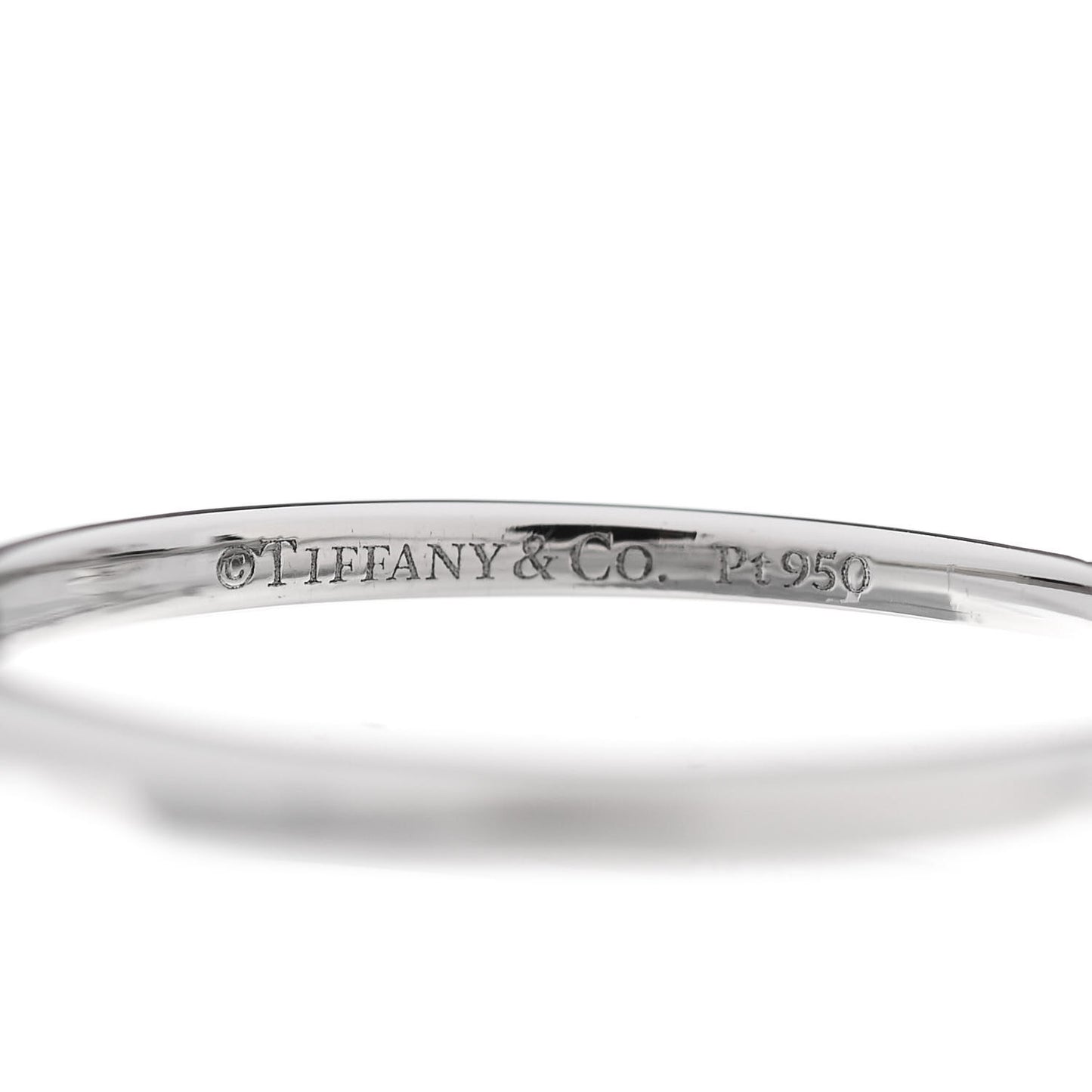 Platinum Diamond .50ct Tiffany True Engagement Ring 54 7