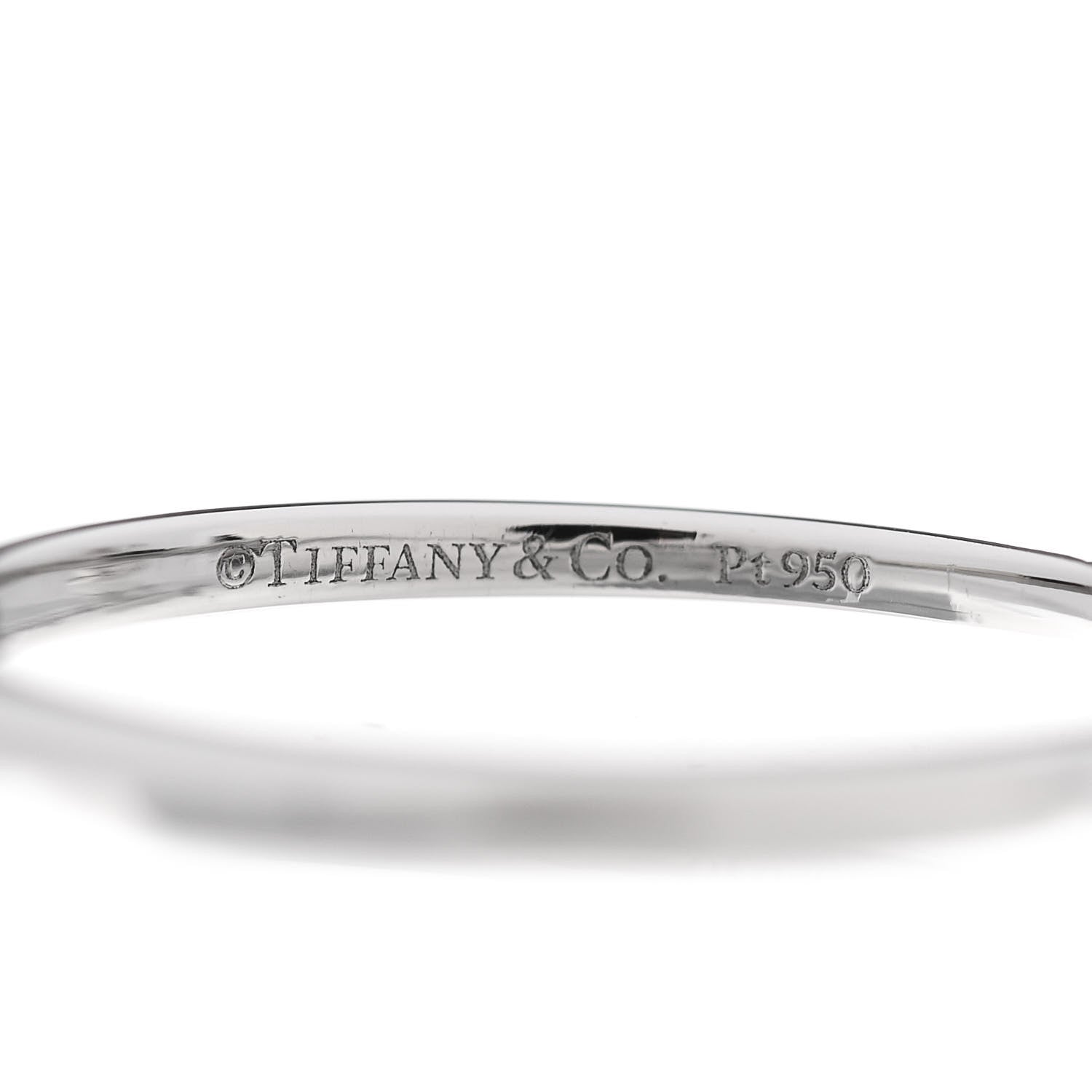 Tiffany Platinum Diamond .50ct Tiffany True Engagement Ring 54 7 6 of 7