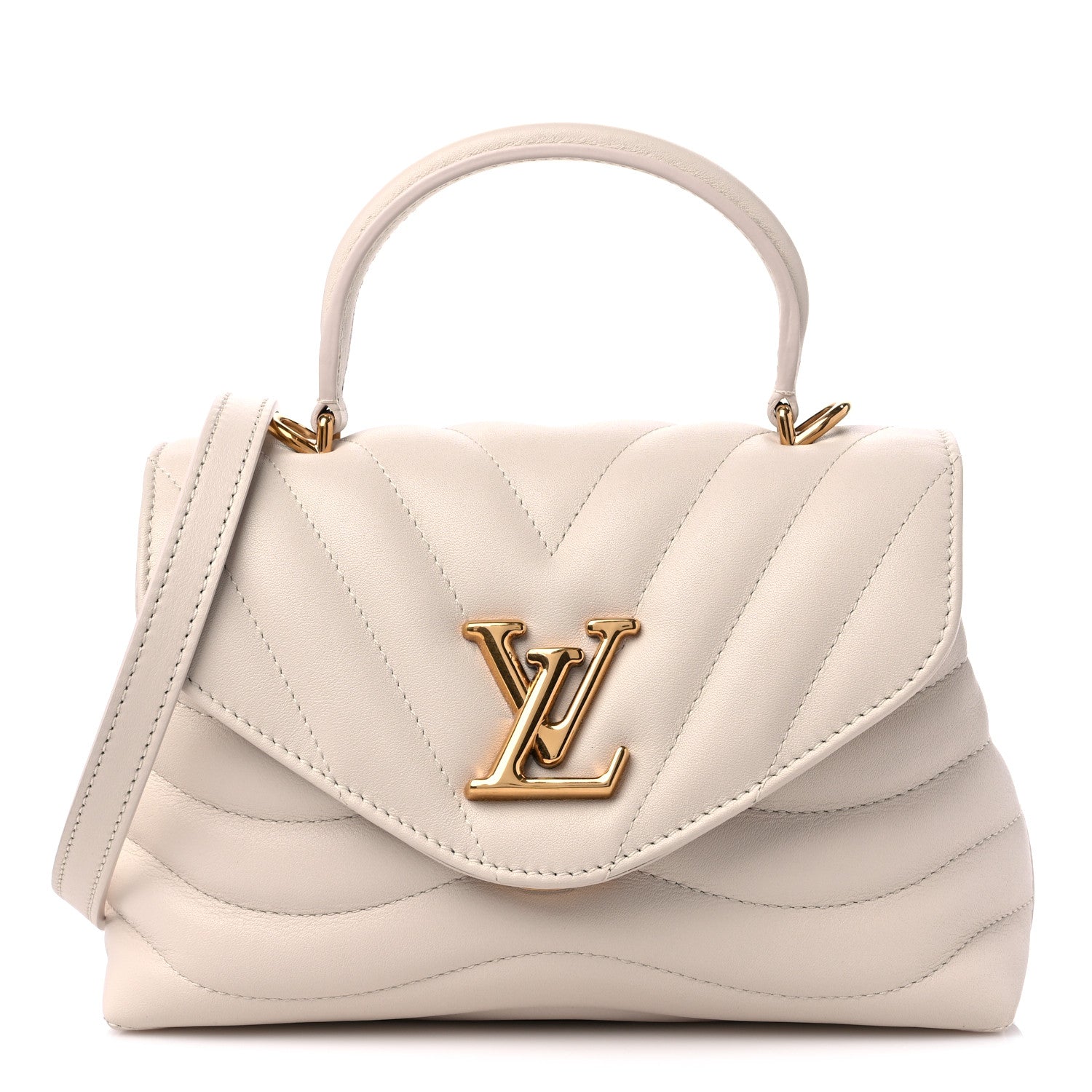 Louis Vuitton Calfskin Hold Me New Wave Ivory 1 of 9