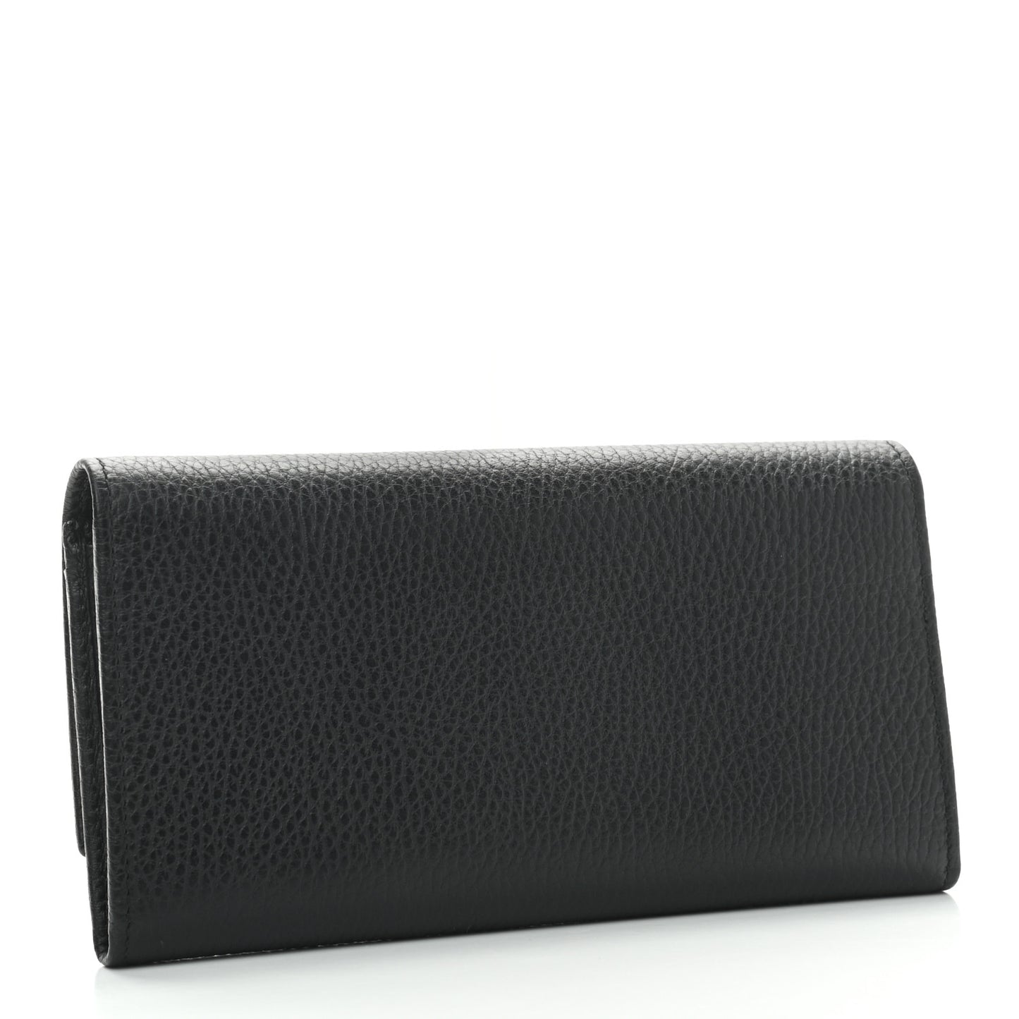 Calfskin Garden Continental Wallet Black