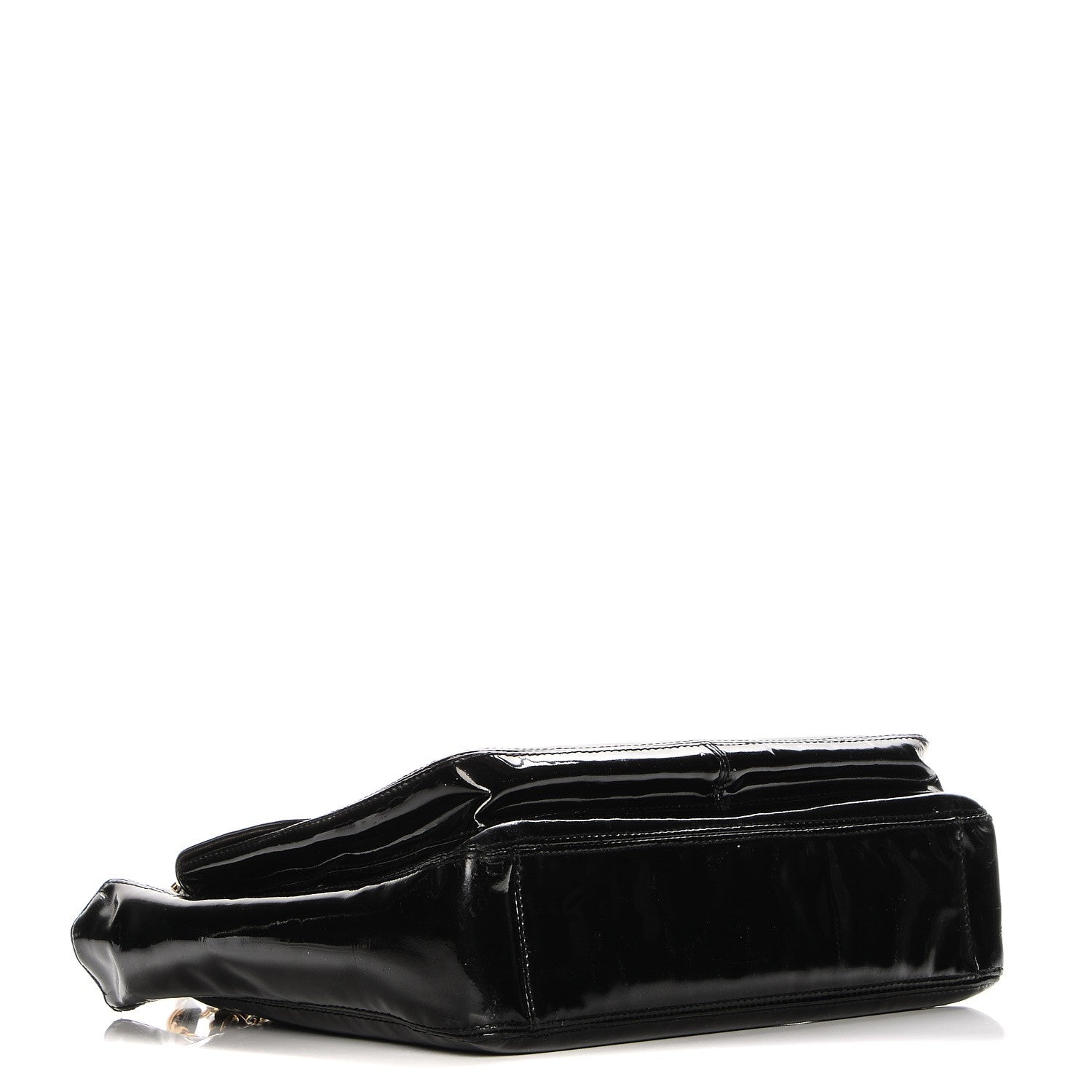 Chanel Patent CC Shoulder Bag Black 5 of 8