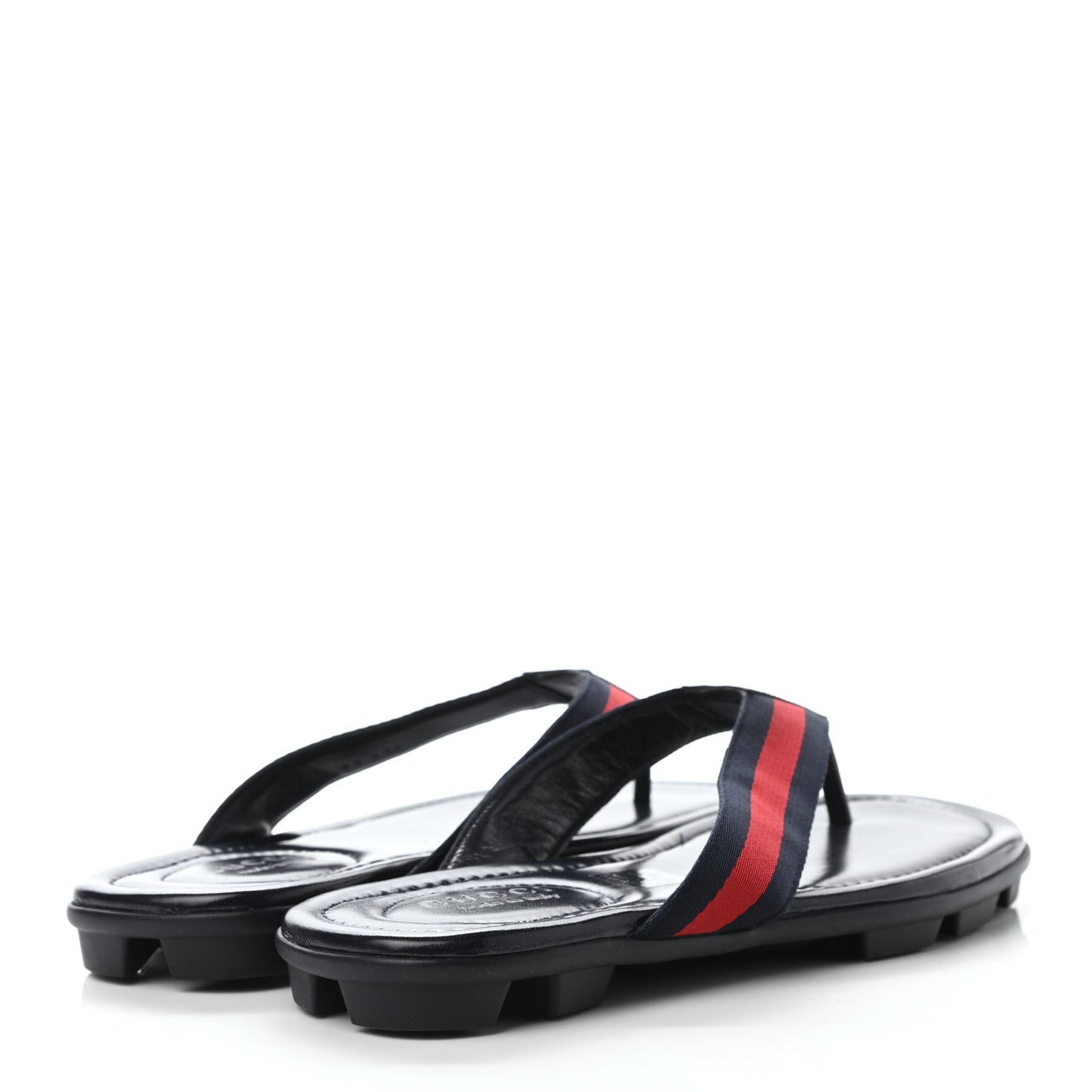 Nylon Calfskin Web Mens Cleat Sole Thong Sandals 8.5 Black Red Blue
