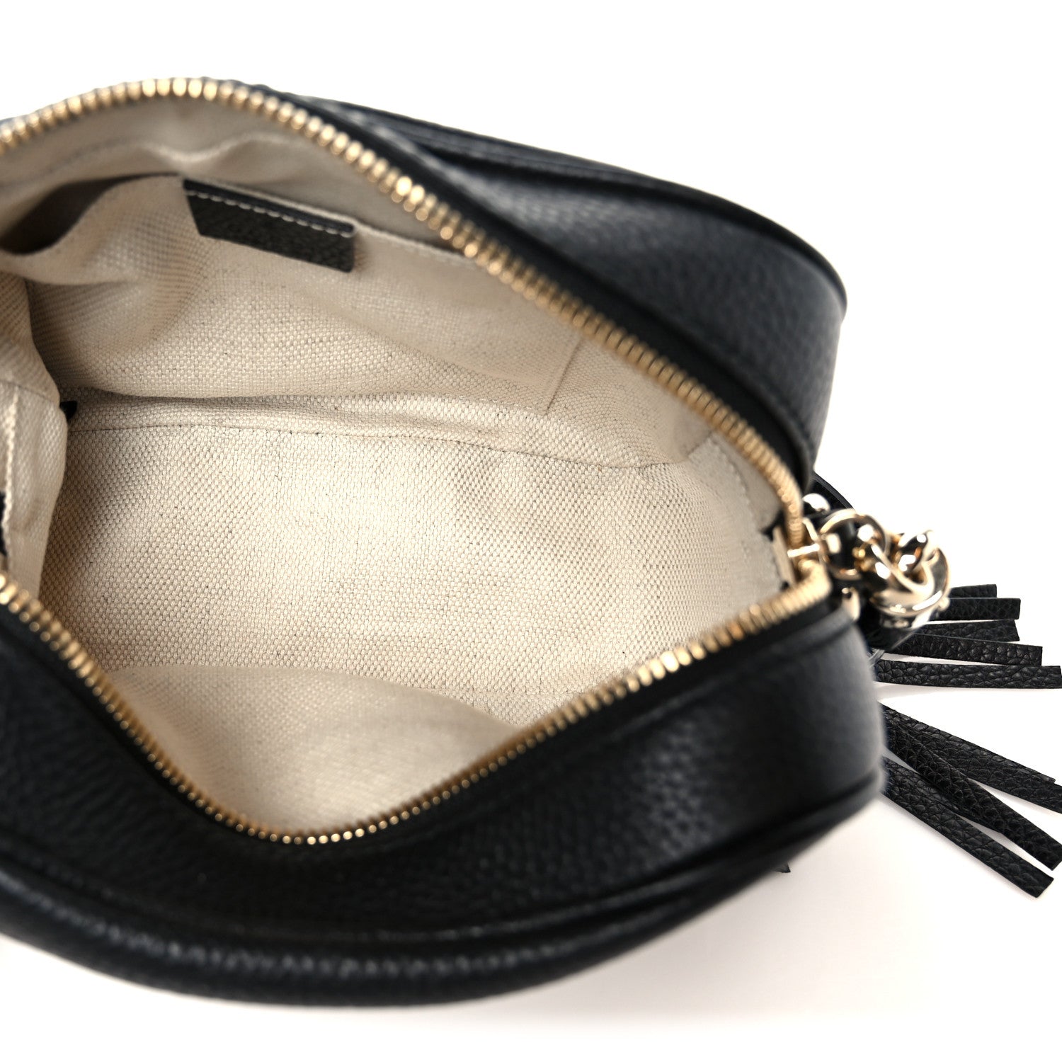 Gucci Pebbled Calfskin Small Soho Disco Bag Black 1810952