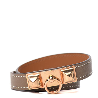 Hermes Swift Rivale Double Tour Bracelet S Etoupe 1 of 5