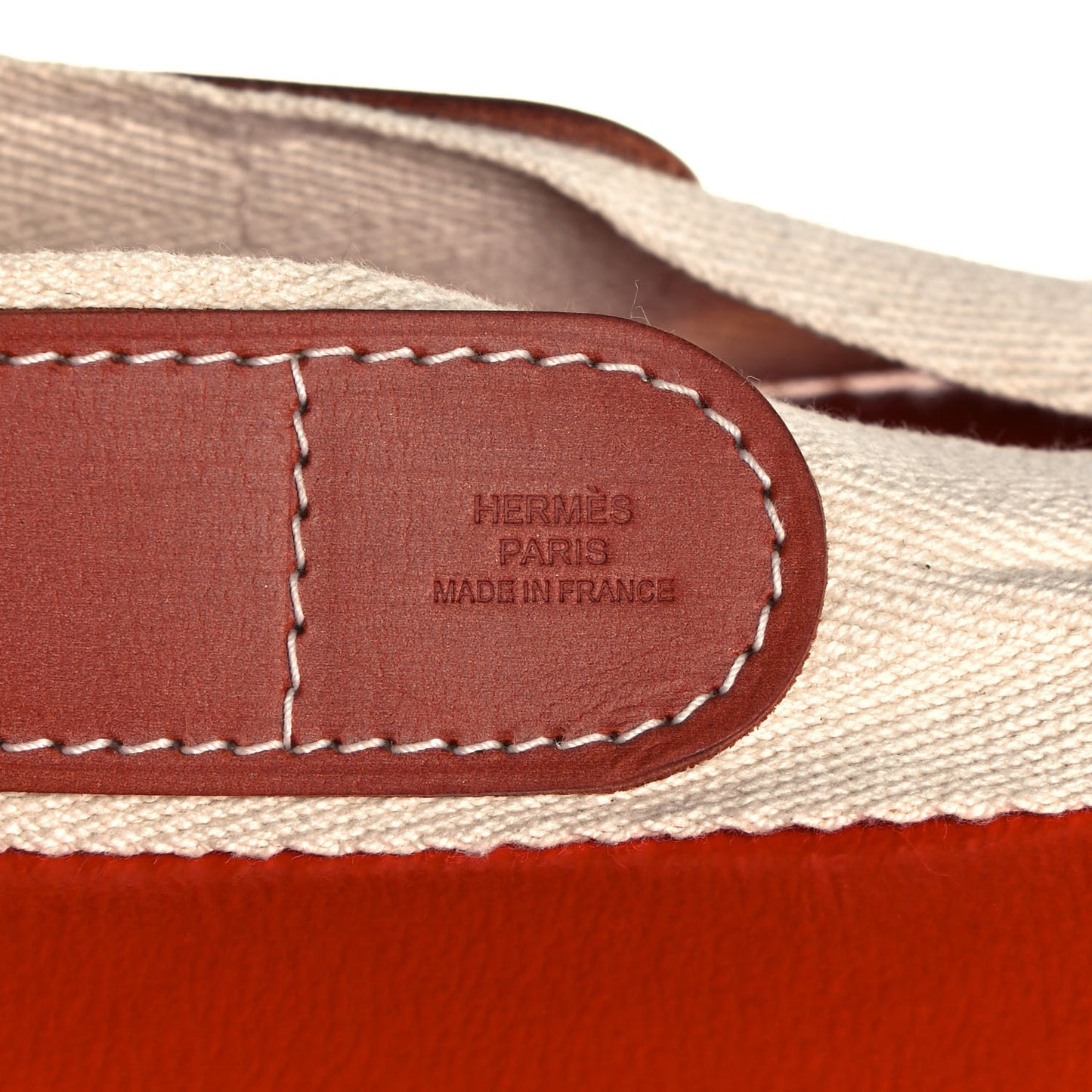 Kraft Paper Metal Canvas Saddle Box Orange