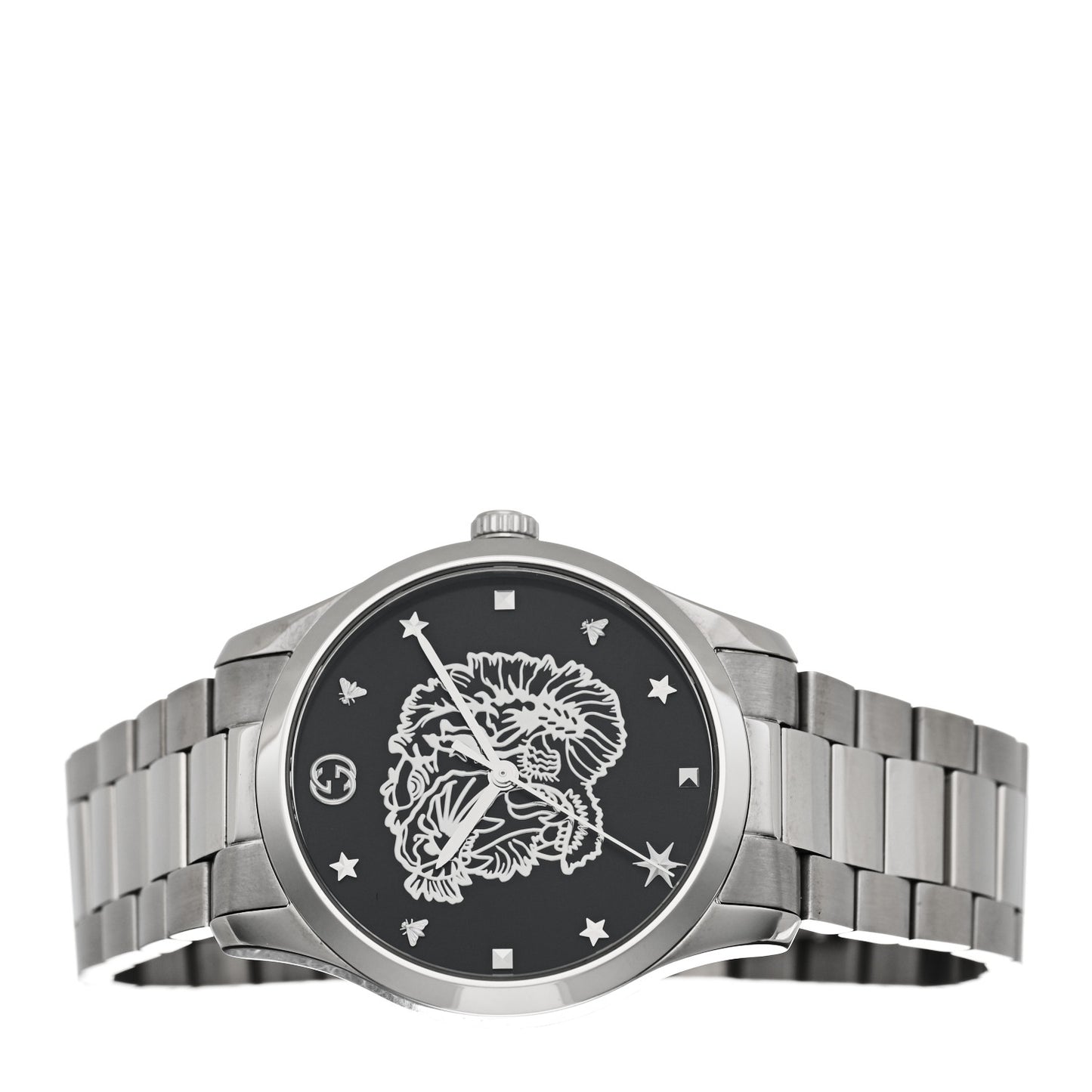 Stainless Steel 38mm G-Timeless Charm Quartz Watch Black