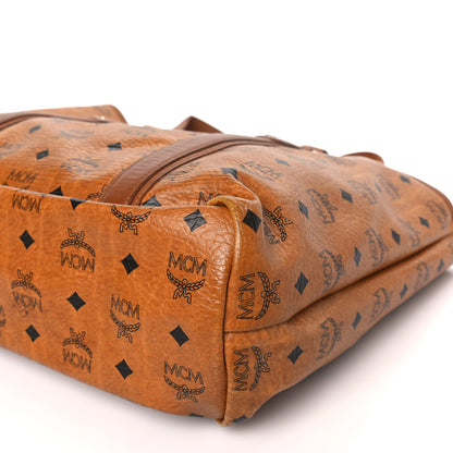 MCM Visetos Shopping Tote Cognac 8 of 12