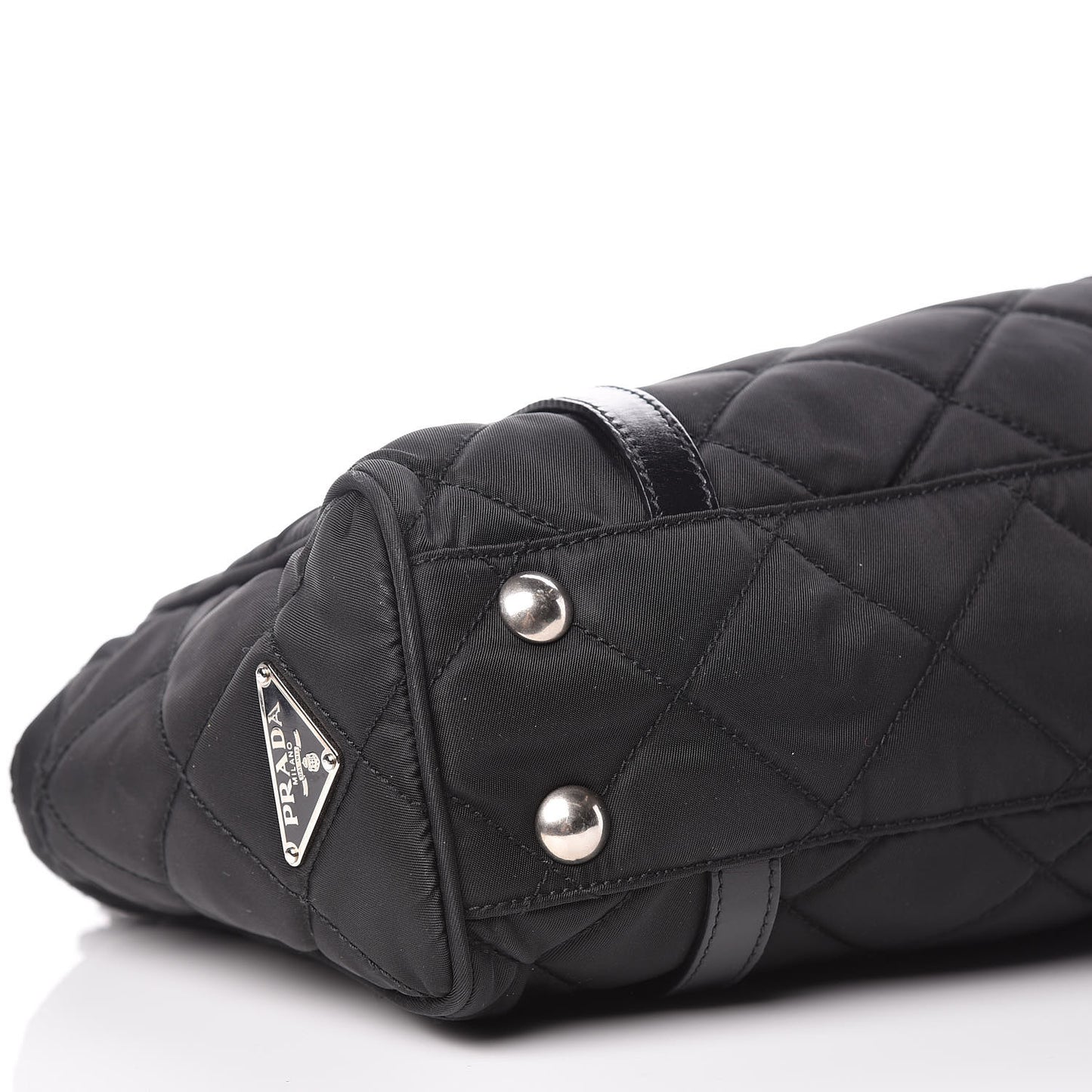 Tessuto Nylon Quilted Small Tote Black