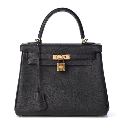 Hermes Togo Kelly Retourne 25 Black 1 of 34