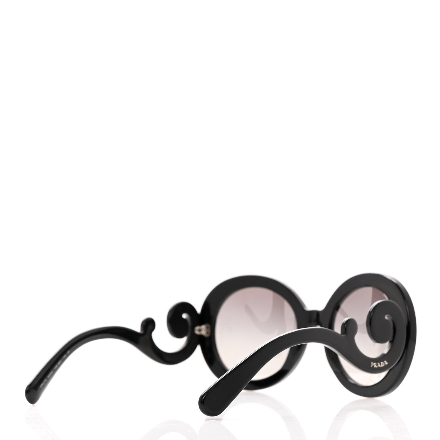 Prada Baroque Sunglasses SPR 27N Black 4 of 12