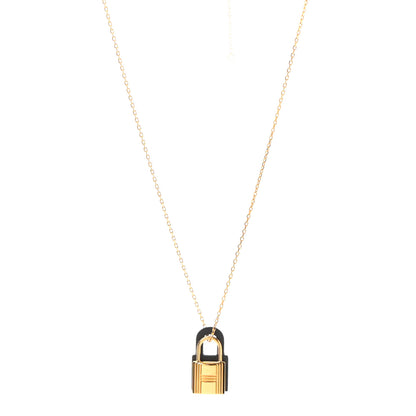 Hermes Swift Small O'Kelly Pendant Necklace Black 1 of 6