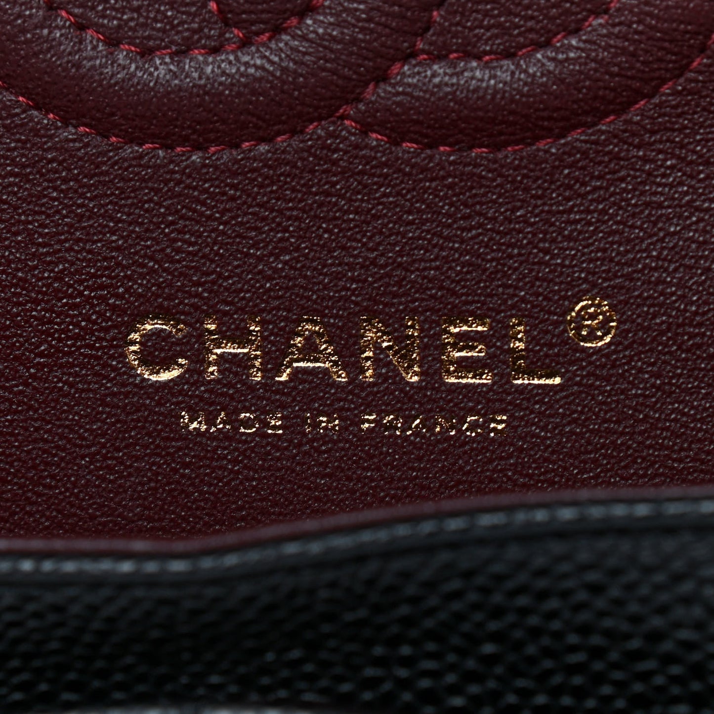 Caviar Quilted Small Double Flap Black