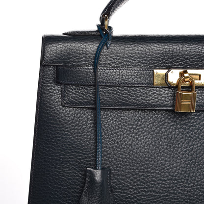 Hermes Fjord Sellier Kelly 32 Bleu Marine 41 of 41