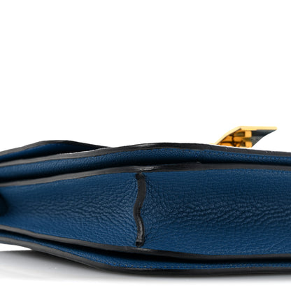 Celine Goatskin Medium Classic Box Flap Bag Deepsea 10 of 14