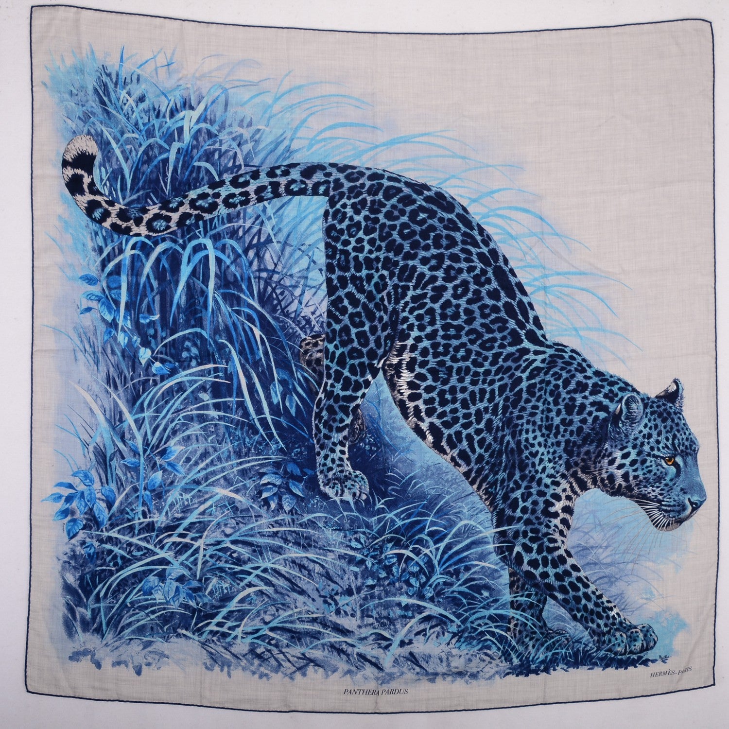 Hermes Cashmere Silk Panthera Pardus Shawl 140 2 of 6