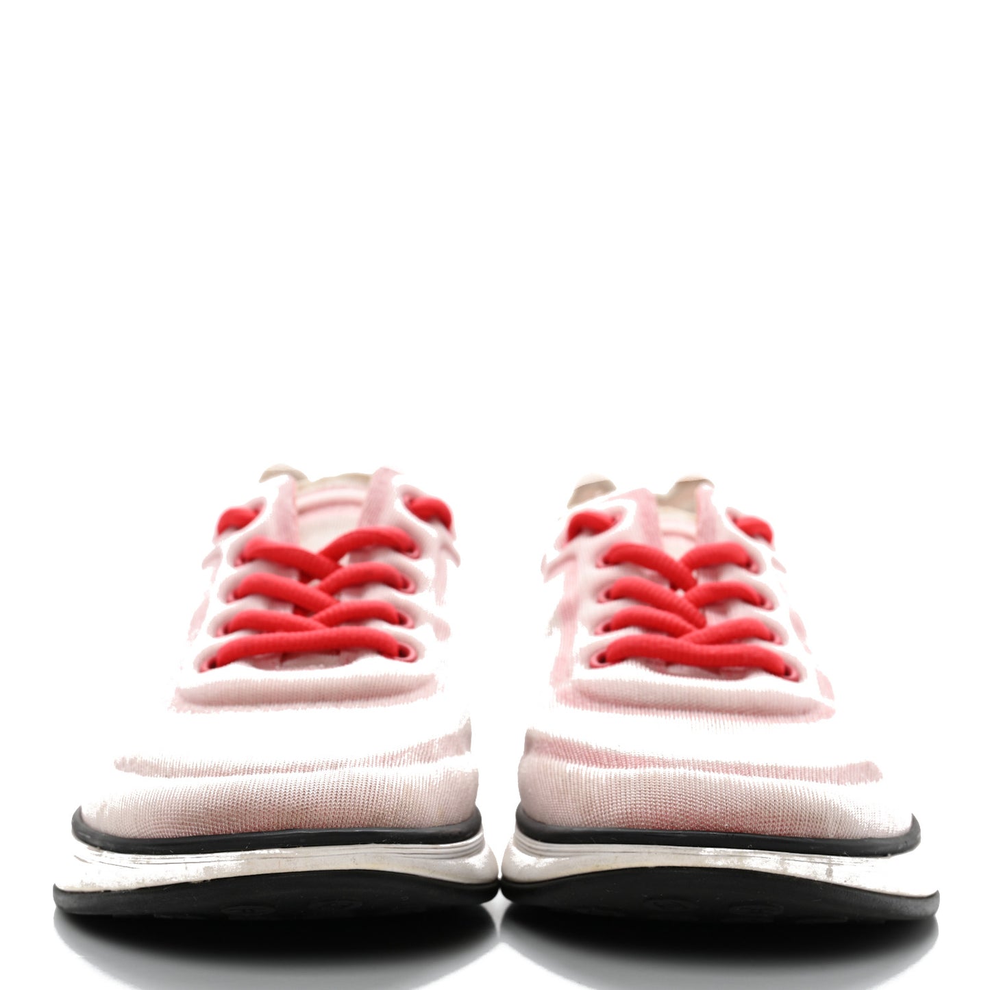 Mesh Lycra Womens CC Sneakers 37 White Red