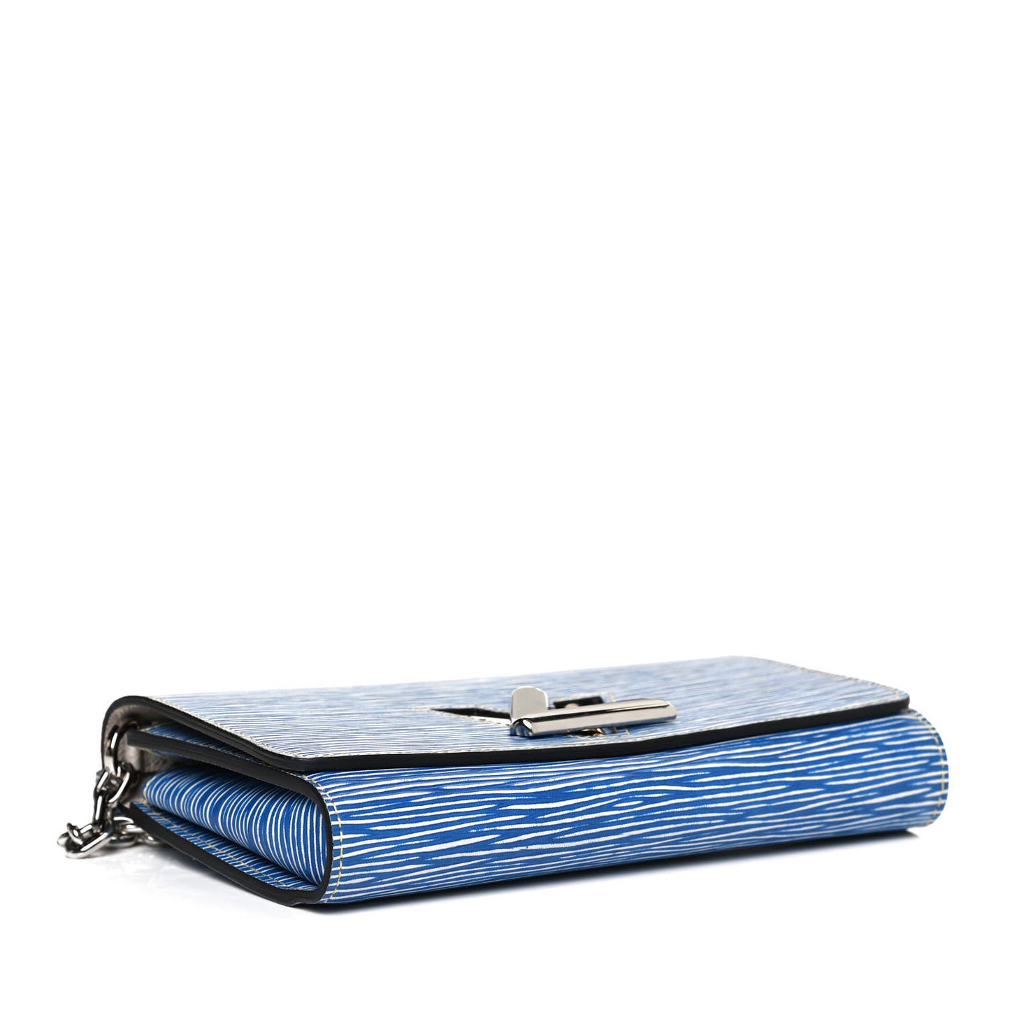 Epi Twist Chain Wallet Denim Light