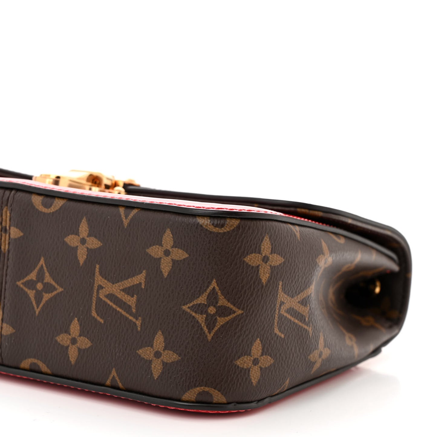 Patent Calfskin Monogram Cherrywood BB Scarlet