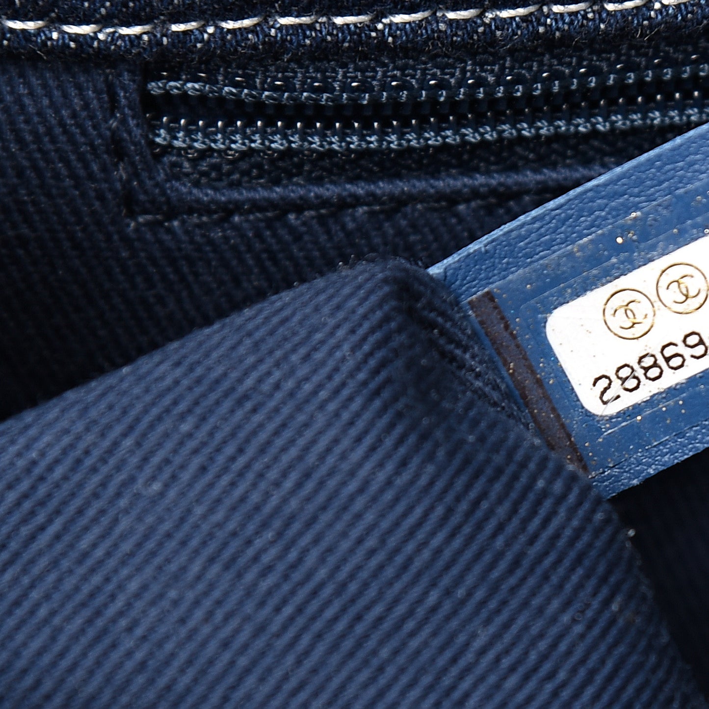 Denim Quilted Medium Denim Trip Single Flap Blue