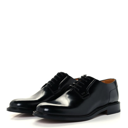 Christian Dior Polished Calfskin Mens Derby Shoe 45 Black 3 of 11