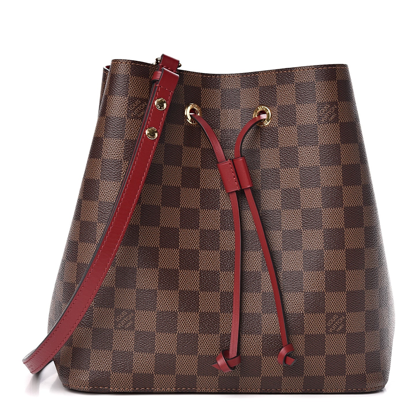 Damier Ebene Neonoe MM Cherry Berry